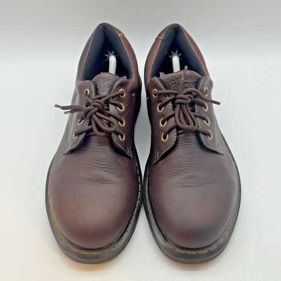Dr. Martens Boston AW004 Shoes Men\'s 12M Brown Leather Lace Up Air Cushion Sole main image 9